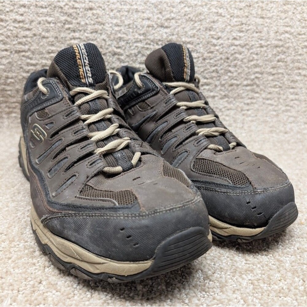 Skechers Afterburn 50125 Men’s Sneakers Size 14 Black Memory Foam Athletic Shoes